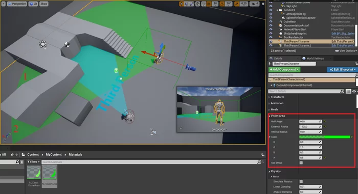 Creating a simple scope for AI or character [UE4] - My, Unreal Engine 4, Tutorial, Video, Longpost