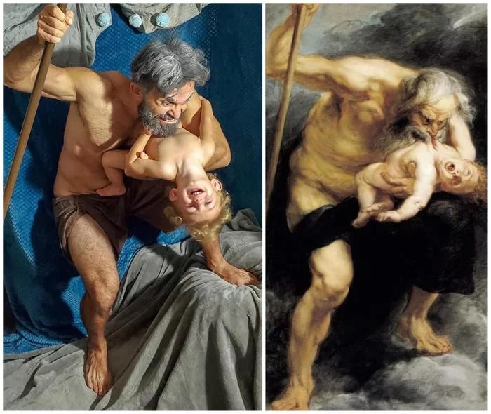 Saturn devouring his son. Peter Rubens, 1636 - Insulation, Rubens, Humor, Flash mob, Cosplay, Challenge, Challenge