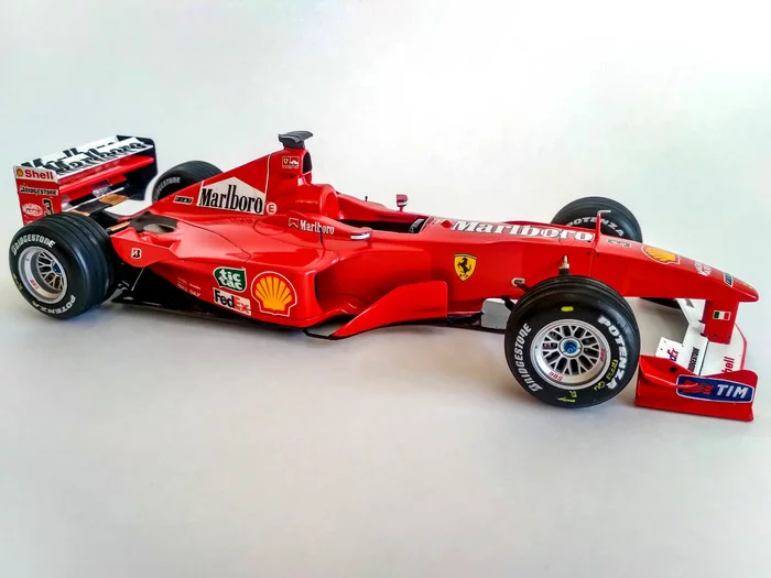 Ferrari F1-2000 in 1:20 scale - My, Ferrari, Tamiya, Michael Schumacher, Formula 1, Longpost