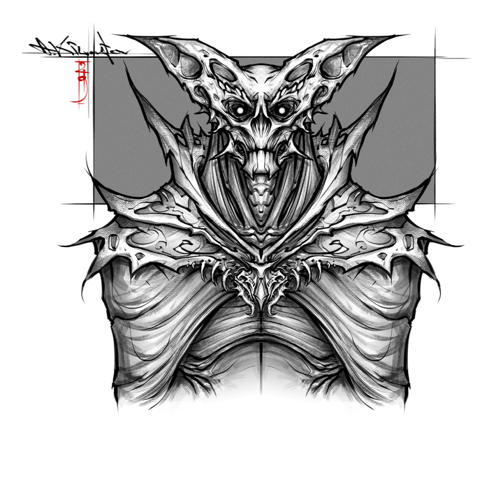 Symmetrical Face_2 Kilmetov_art, , Lineart, -, Photoshop, , 