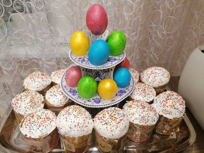 Christ is risen! - My, Food, Easter eggs, Easter, Christ is risen, Kulich, Holidays