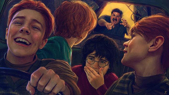 Weasley - Art, Drawing, Harry Potter, The Weasley Brothers, Vernon Dursley, Vladislav Pantic, Ron Weasley