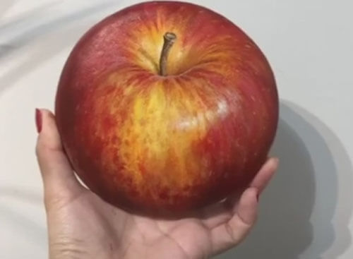 The artist showed people an apple that they couldn't eat - Creation, Drawing, Not an apple, Vertical video, Video