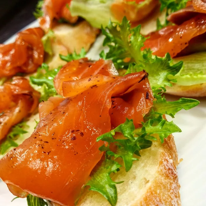 Salmon sandwich - My, Salmon, A sandwich, Gravlax