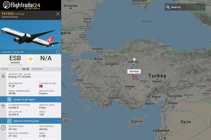    , Turkish Airlines, ,  , , Flightradar24