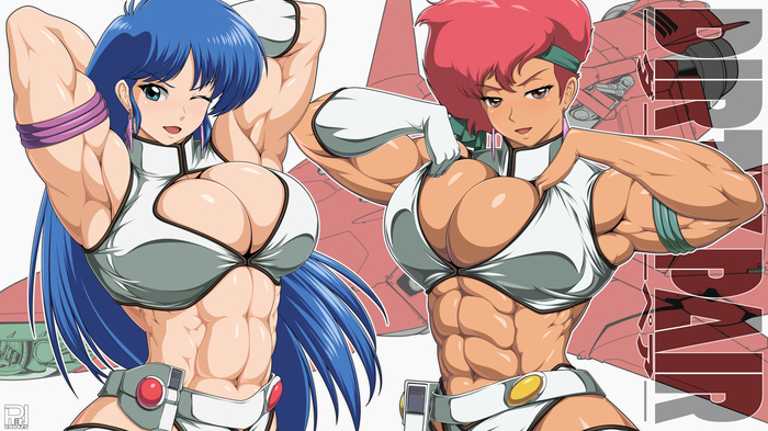 Dirty Pair Rentb, ,  , -, Dirty Pair, , Anime Art