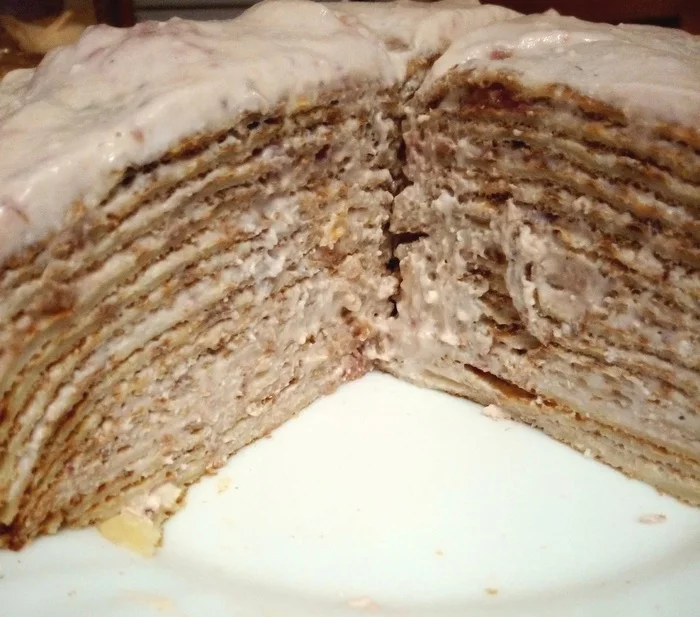 The laziest cake in the world - My, Cake, pancake cake, Recipe, Longpost, Cooking