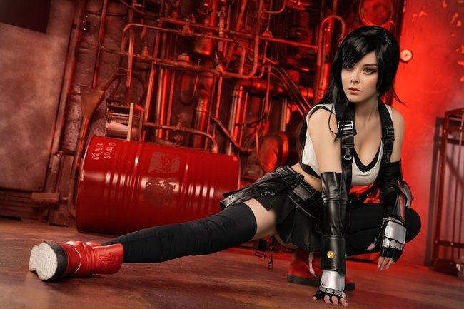 Tifa Lockhart - NSFW, Tifa lockhart, Final fantasy vii, Disharmonica, Cosplay, Russian cosplay, Longpost