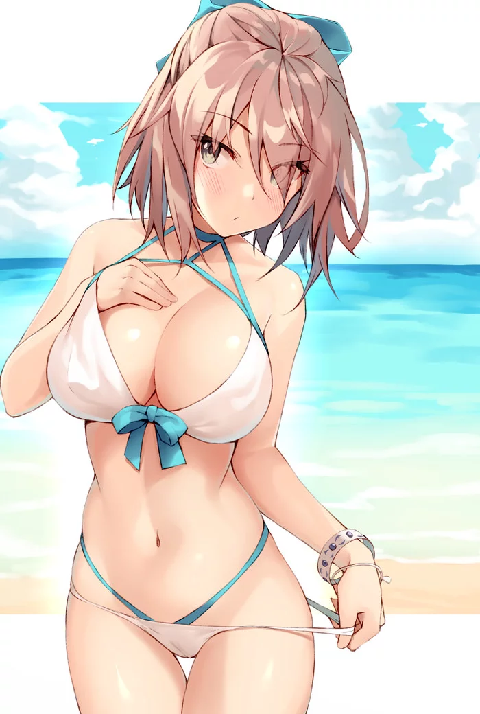 Okita - NSFW, Okita souji, Fate, Fate grand order, Swimsuit, Anime, Anime art