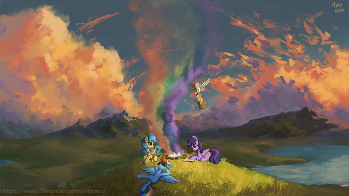   My Little Pony, Rainbow Dash, Twilight Sparkle, Original Character, Fluttershy, Applejack