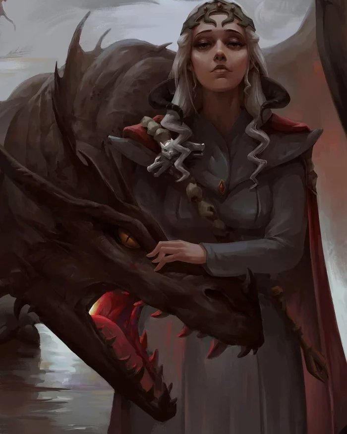 Daenerys Targaryen - Drawing, Game of Thrones, PLIO, Targaryen, Daenerys Targaryen