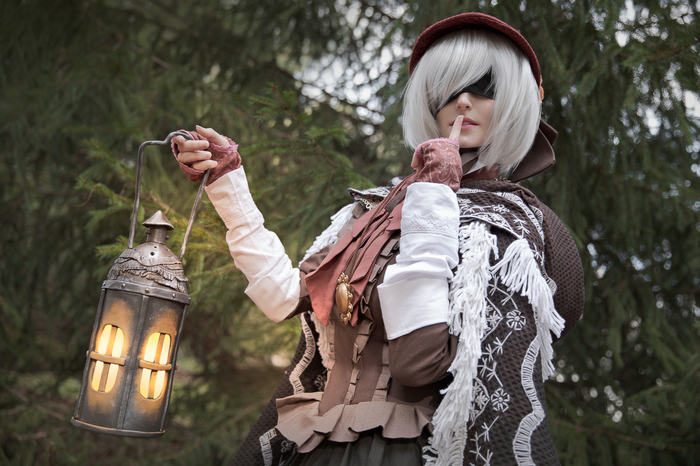 2B - Nier Automata - Plain Doll Bloodborne Cosplay by Claire Sea , Nier Automata, Yorha unit no 2 type B, Bloodborne, Plain Doll,  , 