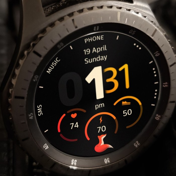 Fox-    Samsung Galaxy Watch , ,  , , Samsung, Samsung Galaxy, Samsung galaxy Watch, Watchface, 