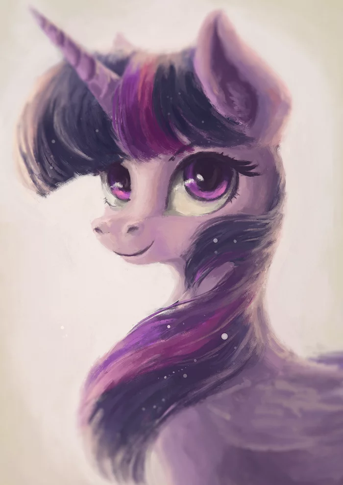 Portrait of Twilight - My little pony, Twilight sparkle, Plainoasis, Art