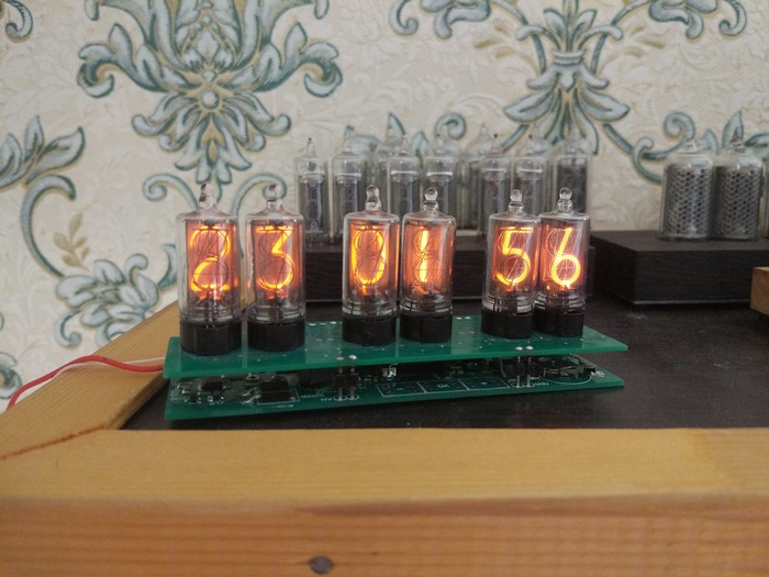 Вторая версия часов на лампах NL-5870 Nixie clock, Ретро, Часы, Ламповые часы, Своими руками, Длиннопост, Рукоделие с процессом