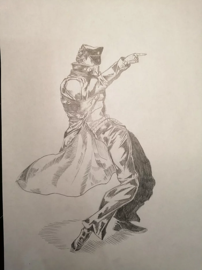 Jotaro Kujo - Jojos bizarre adventure, Art, Anime