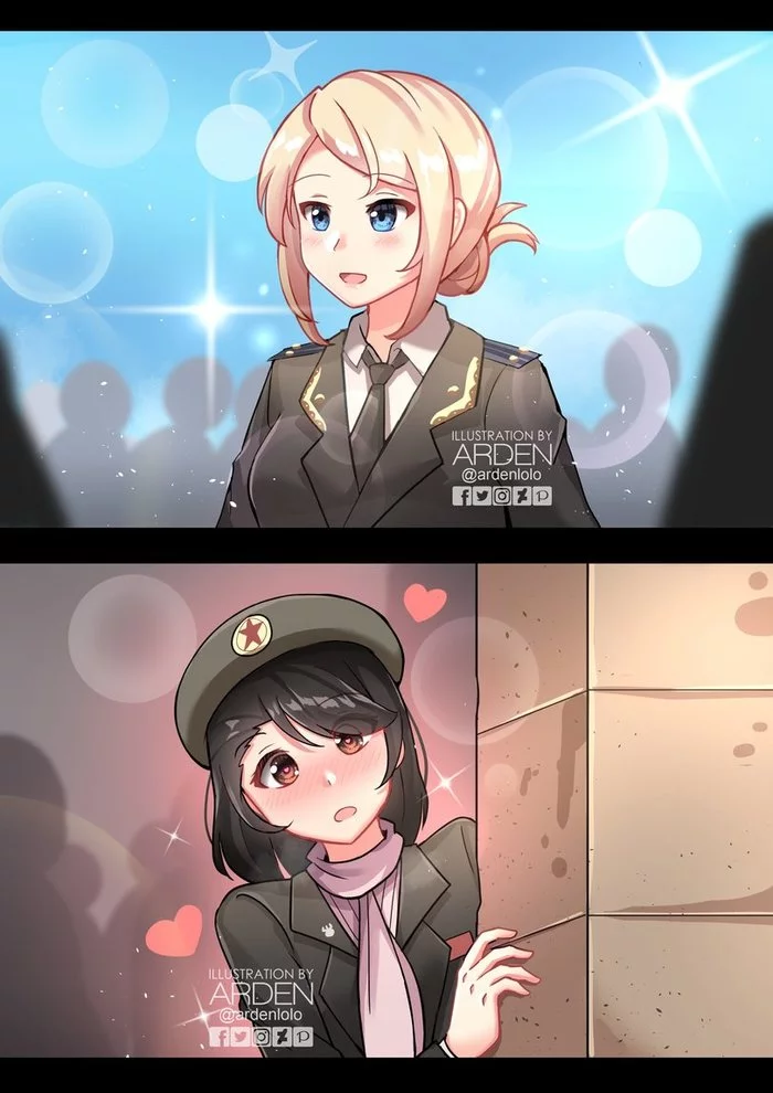 This is destiny - Kim Yo Jong, Natalia Poklonskaya, Anime art, Anime