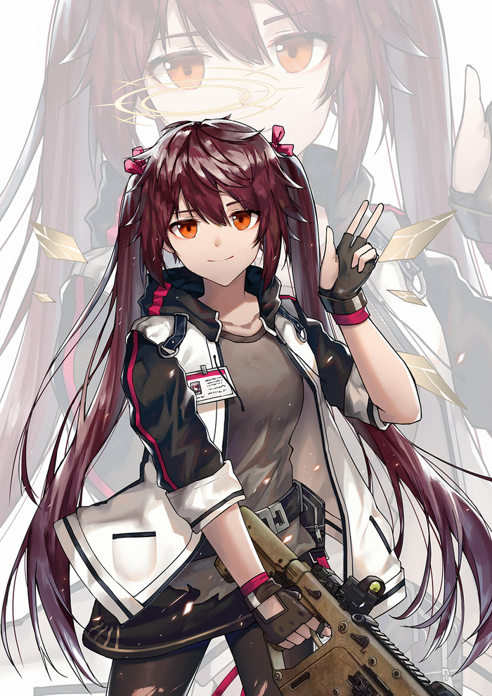 Exusiai , Anime Art, Arknights, Exusiai