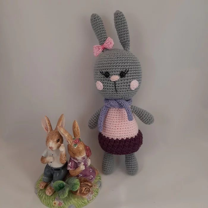 Bunny Betty - My, Crochet, Amigurumi, Needlework without process, Toys, Soft toy, Knitted toys