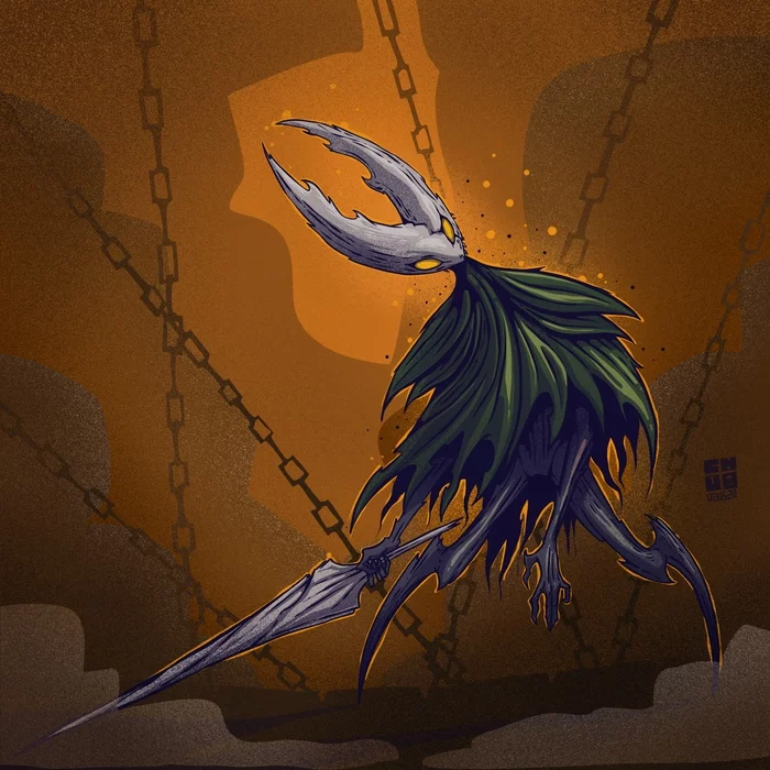 Hollow Knight - My, Hollow knight, Fan art, Illustrations, Art, Video