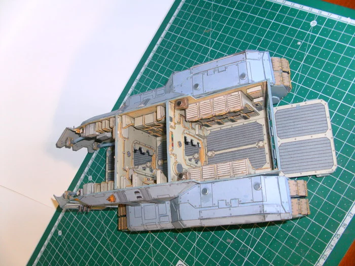 Paper Mastodon Heavy Assault Transport (test build) - My, Warhammer 40k, Warhammer 30k, Papercraft, Paper modeling, Space wolves, Tanks, Adeptus Astartes, Space Marine, Longpost