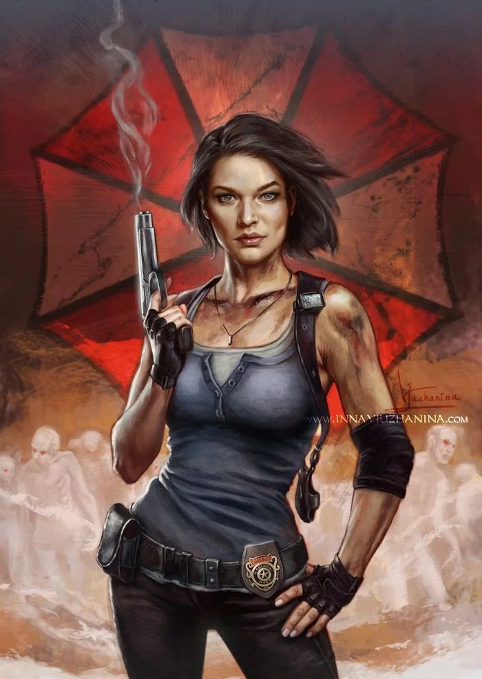 Jill Valentine - Art, Games, Resident evil, Inna Vjuzhanina, Girls, Jill valentine