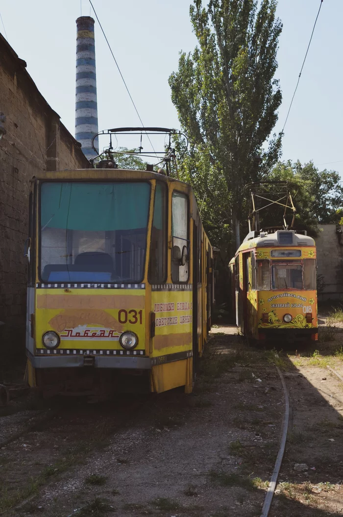 Evpatoria tram, part 2, tram depot, 2015 - My, Tram, Transport, Public transport, Evpatoria, Crimea, The photo, Depot, Longpost