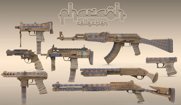 Collection of Egyptian-themed skins for CSGO - My, Steam, CS: GO, Skins, CS:GO Skins, Workshop, Ancient Egypt, Egypt, Weapon