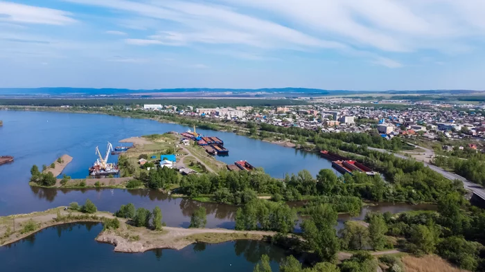 П. Березовка, Красноярский край - Моё, Красноярский край, Енисей, Квадрокоптер