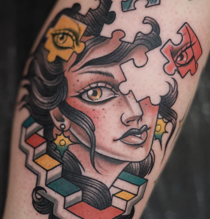 Cool female images from Moscow tattoo artist Khimz Tottooer - My, Tattooink, Tattoo, Tattoo artist, Girl with tattoo, Tattoo Lovers League, Tattoo sketch, Longpost