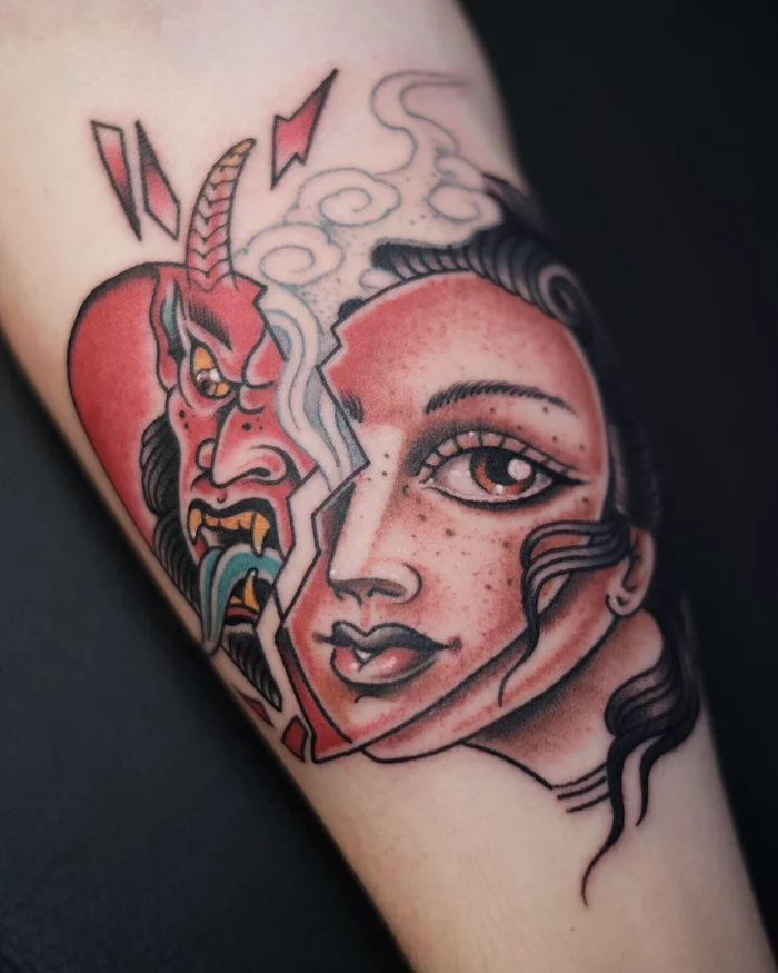 Cool female images from Moscow tattoo artist Khimz Tottooer - My, Tattooink, Tattoo, Tattoo artist, Girl with tattoo, Tattoo Lovers League, Tattoo sketch, Longpost