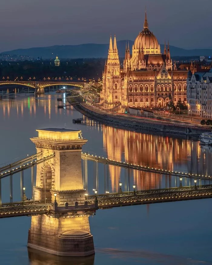 Fabulously beautiful Budapest - The photo, Budapest, Bridge, Danube, Parliament, Hungary