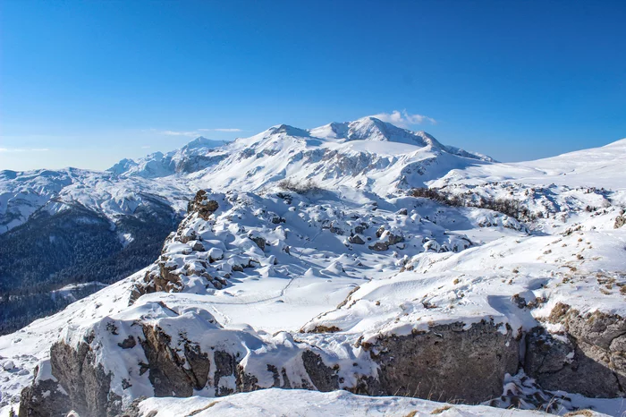 Mount Oshten winter 2020 - My, Republic of Adygea, Oshten, Winter