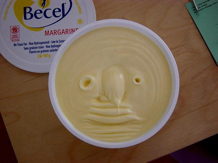 “Tell me, are you really going to eat me for breakfast? Maybe you’ll still take butter?” - Margarine, Pareidolia