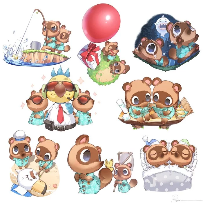 Animal Crossing: New Horizons - Animal crossing, Games, Art, Longpost, A selection, Ryota