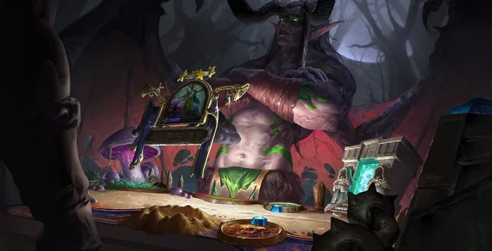 Victory over brother. - Warcraft, Hearthstone, Blizzard, Game art, Art, Creation, Illidan