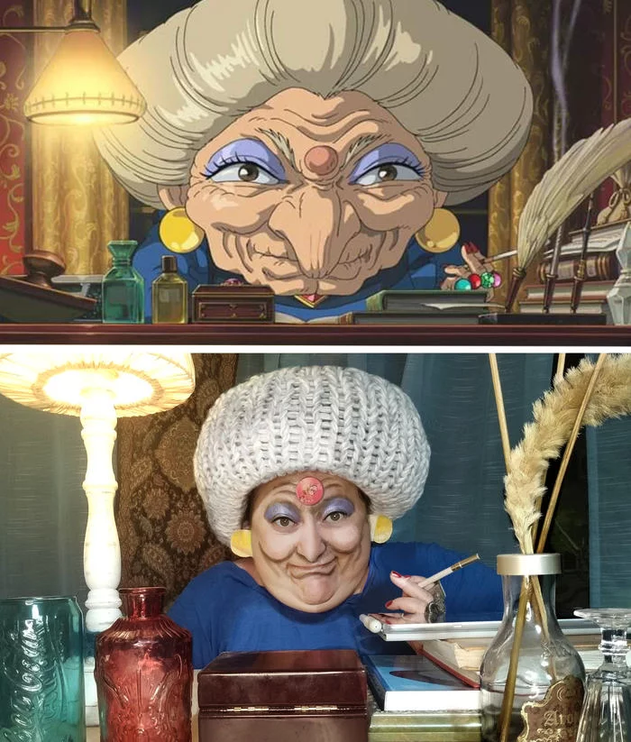 When the pictures ran out during isolation - Hayao Miyazaki, Spirited Away, Images, Anime, Cartoons, Cosplay, Yubaba
