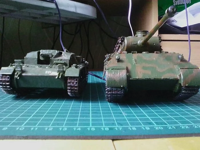 StuG III ausf.B model from Zvezda. Scale 1:35 - My, Modeling, Stand modeling, Armored vehicles, Longpost