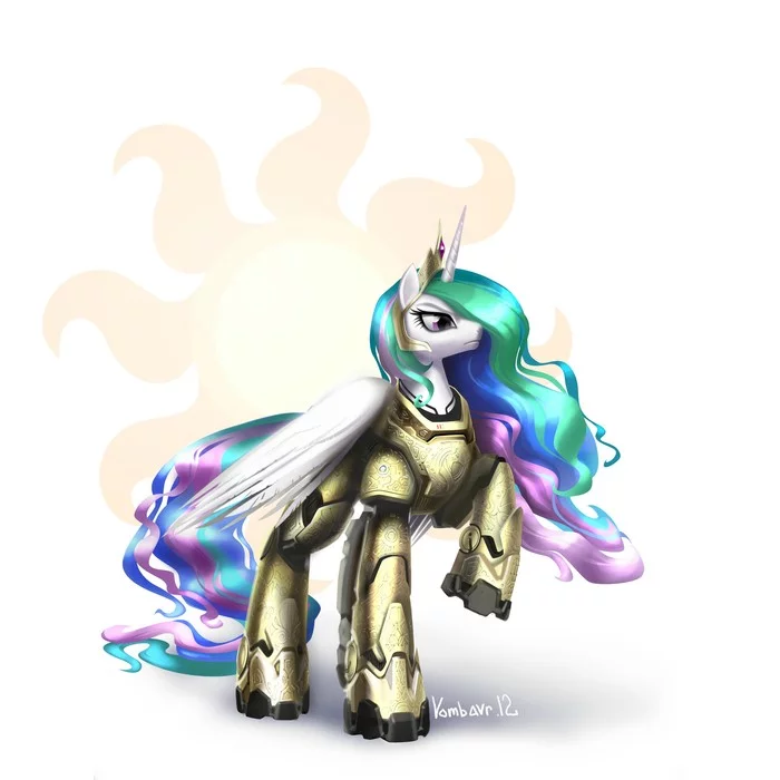 Sun-faced Empress - My little pony, Princess celestia, Vombavr, Ponyhammer