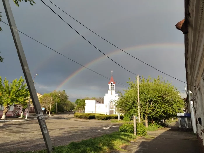 Rainbow - My, The photo, Rainbow, Double Rainbow