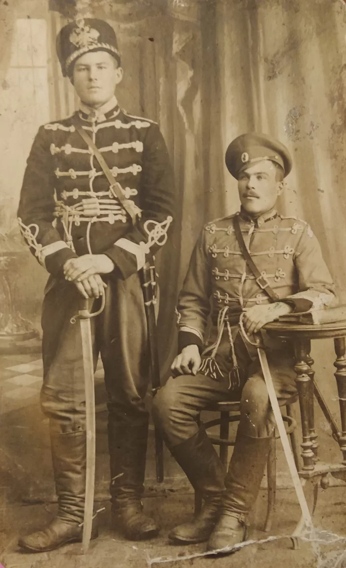 What is great-grandfather wearing? - My, Old photo, Great grandfather, Military uniform