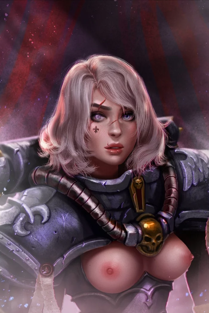 Сорориточка - NSFW, Warhammer 40k, Adepta Sororitas, Рисованная эротика, Арт, Эротика, Prywinko