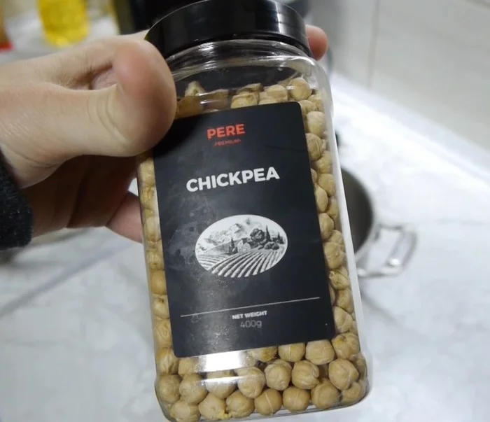 Found chickpeas in the kitchen - My, Hummus, Chickpea, Recipe, Video, Longpost, Video recipe