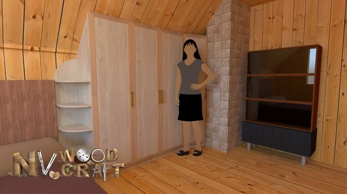 DIY built-in attic wardrobe - My, Furniture made of laminated chipboard, With your own hands, Cabinet furniture, Needlework with process, Closet, Furniture, Longpost