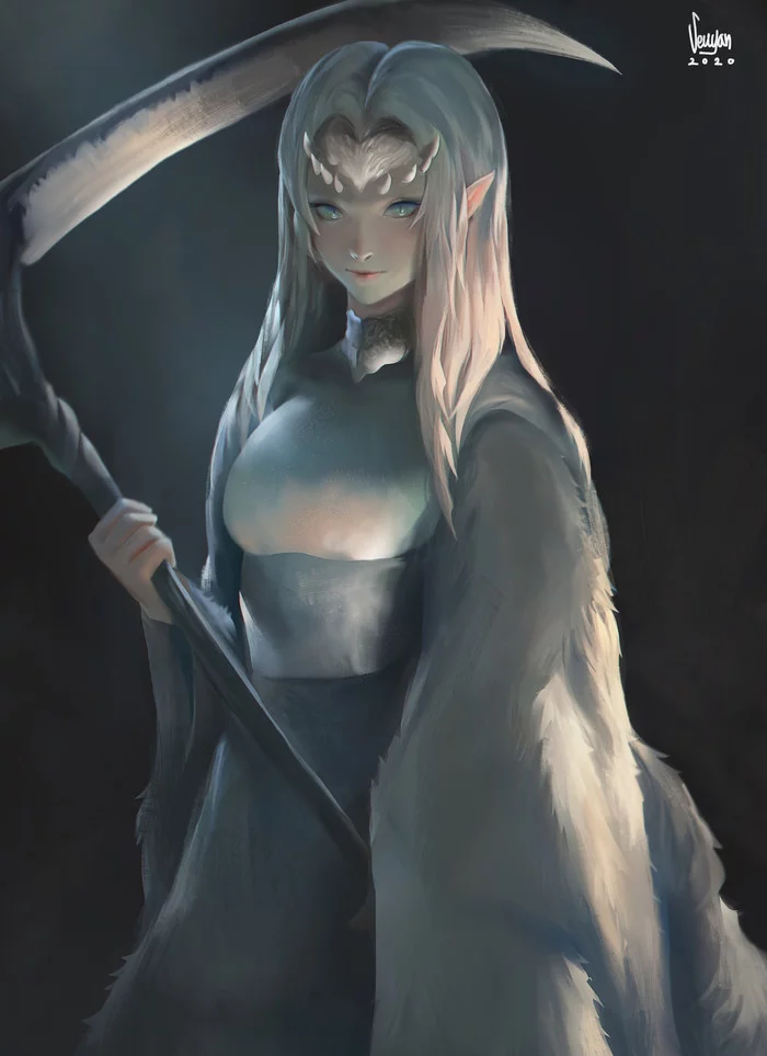 Guardian of the Painted World - Drawing, Dark souls, Painted World, Priscilla Half-Blood, Seuyan