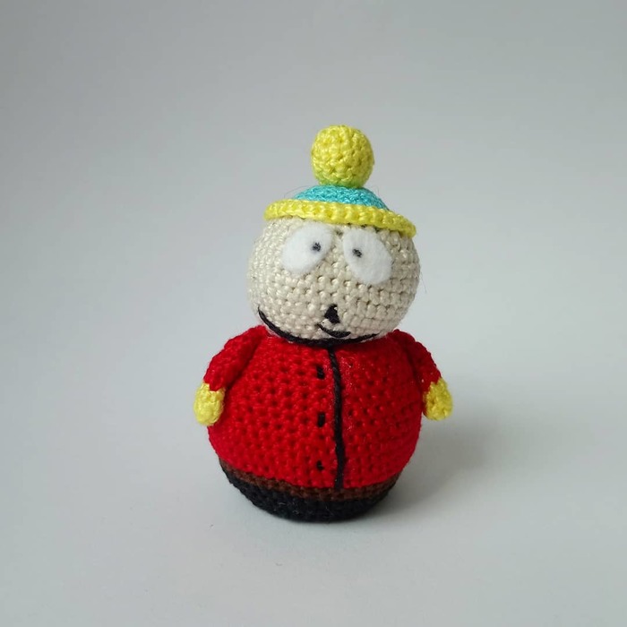 Очень прикольный чувачек Эрик!Бугагашенька! Свяжем?Герой South Park Вязание, Вязание крючком, Амигуруми, Knitting, Эрик Картман, Видео, Длиннопост, Вязаные игрушки