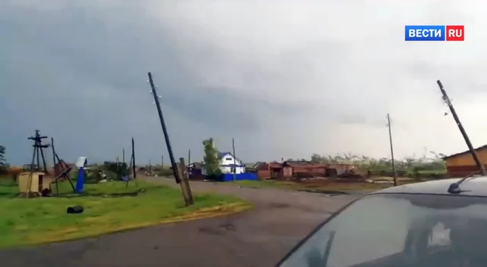 An entire village was blown away by the wind in Kuzbass - Siberia, Hurricane, Kemerovo region - Kuzbass, Village, Disaster, Krasnoyarsk, Shower, Media and press, Video, Longpost