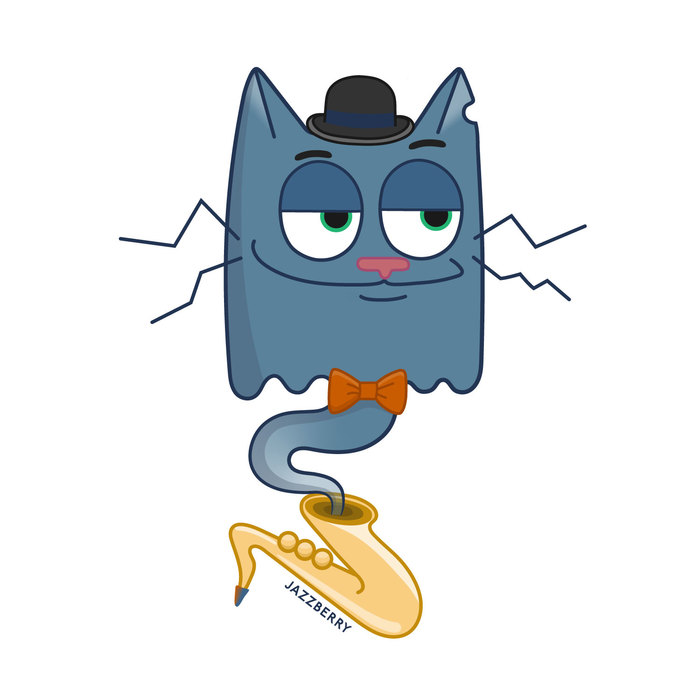 Jazz Cat to your Telegram! - My, Telegram stickers, Graphic design, Character Creation, cat, Jazz Cat, Jazz, Top, Telegram, Longpost