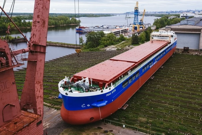 Завод Красное Сормово спустил на воду сухогруз «Пола Агата» - Красное сормово, Нижегородская область, Россия, Производство, Российское производство, Новости, Сухогруз