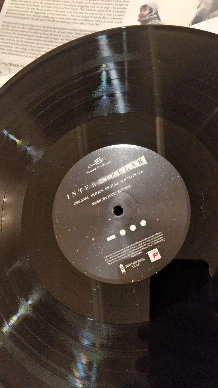 Vinyl record soundtrack for the film Intersrellar - My, Interstellar, Vinyl records, Longpost, Soundtrack